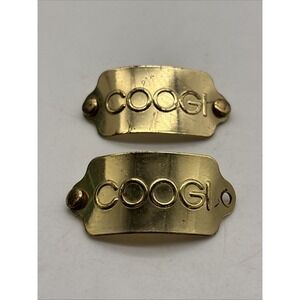 Coogie Boot Tag Replacement X2 Gold Metal